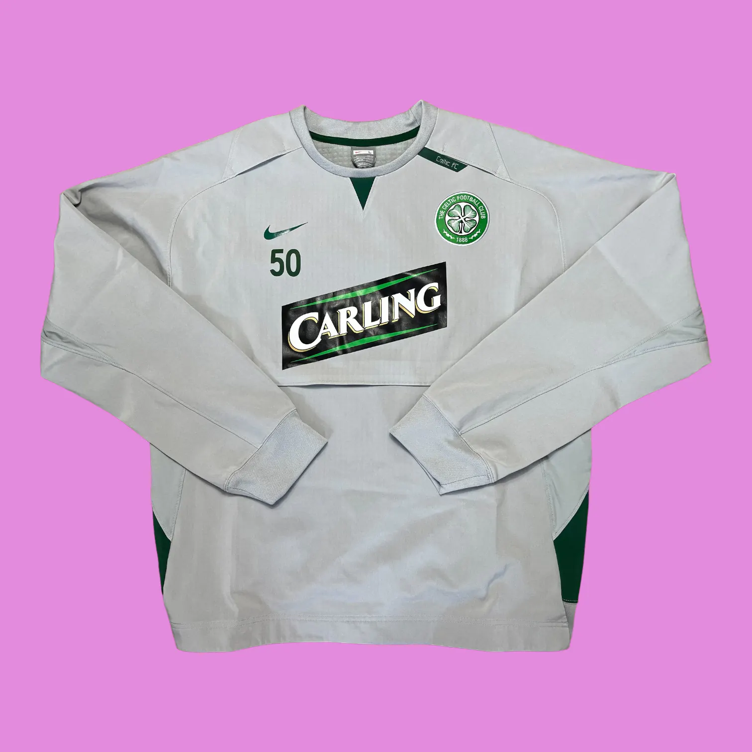Celtic FC Away Shirt Season 2009-2010 Bumblebee Replica Long Sleeves  Carling Nike Size Extra Large